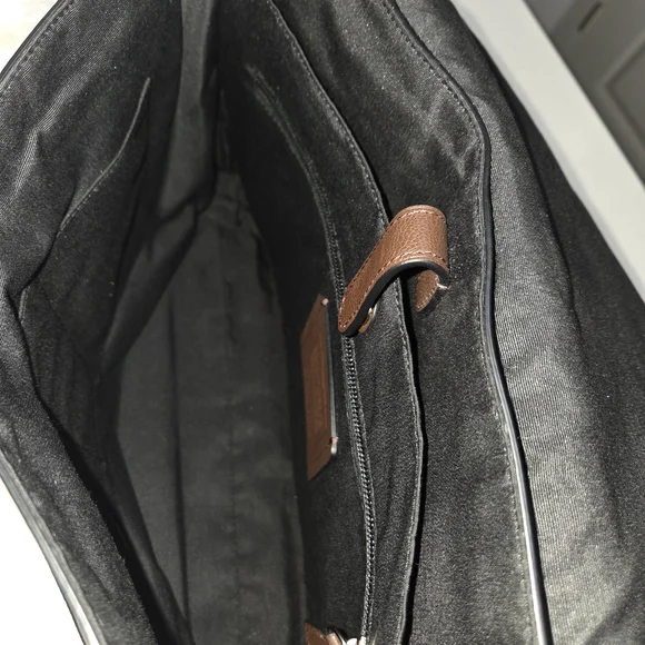 Coach Brown Leather Messenger - Picture 2 of 9